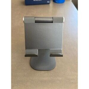 Adjustable IPad Tablet Stand Grey Metal